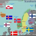 Maratonløb i nordiske lande med flag