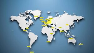 Verdenskort på dansk